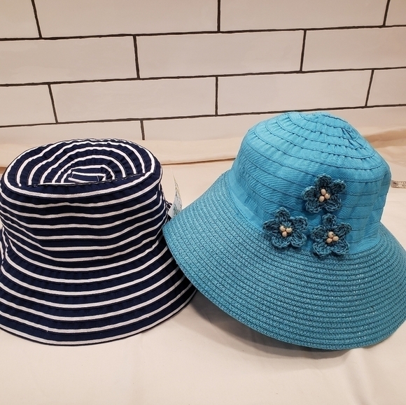 Two Floppy Sun Hats - Picture 1 of 11